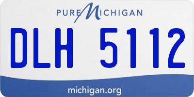 MI license plate DLH5112