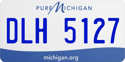 MI license plate DLH5127