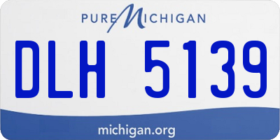 MI license plate DLH5139