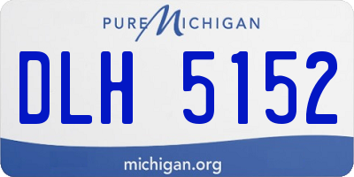 MI license plate DLH5152
