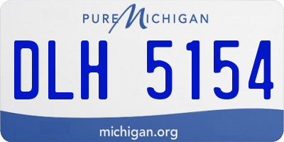 MI license plate DLH5154