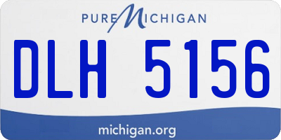 MI license plate DLH5156
