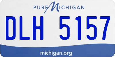 MI license plate DLH5157