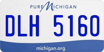 MI license plate DLH5160