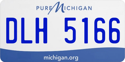 MI license plate DLH5166