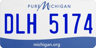 MI license plate DLH5174
