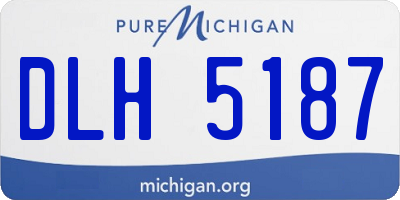 MI license plate DLH5187