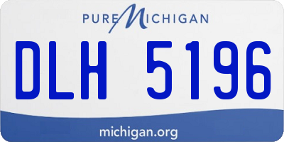 MI license plate DLH5196