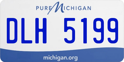 MI license plate DLH5199