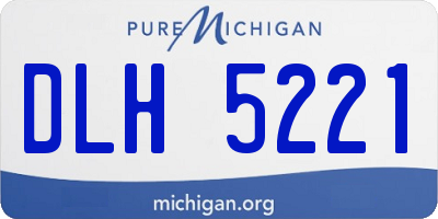 MI license plate DLH5221