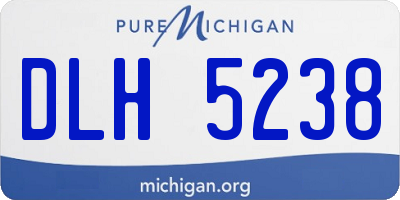 MI license plate DLH5238