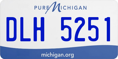 MI license plate DLH5251