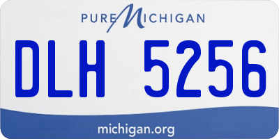 MI license plate DLH5256