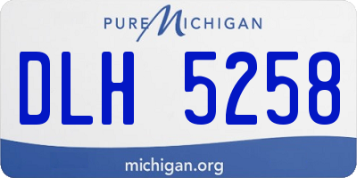 MI license plate DLH5258
