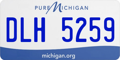 MI license plate DLH5259