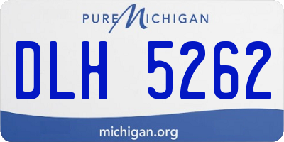 MI license plate DLH5262