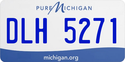 MI license plate DLH5271