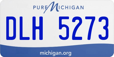 MI license plate DLH5273
