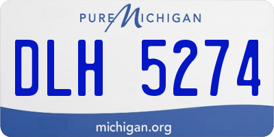 MI license plate DLH5274