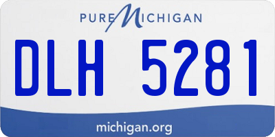 MI license plate DLH5281