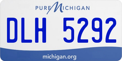 MI license plate DLH5292