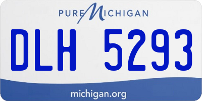 MI license plate DLH5293