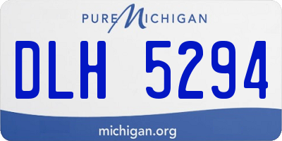 MI license plate DLH5294