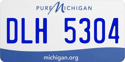MI license plate DLH5304
