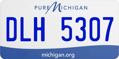 MI license plate DLH5307