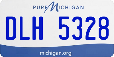MI license plate DLH5328