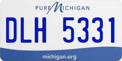 MI license plate DLH5331