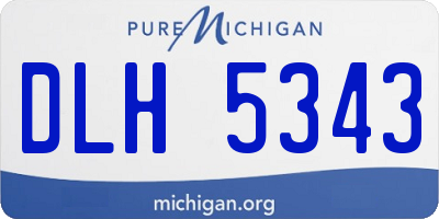 MI license plate DLH5343