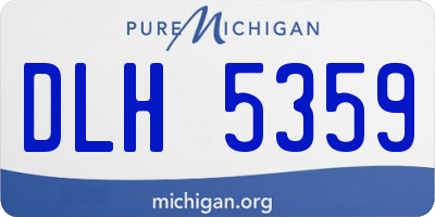 MI license plate DLH5359
