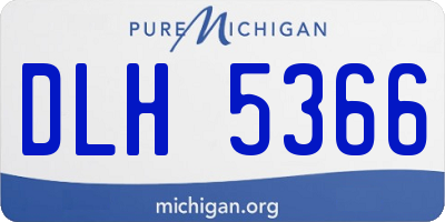 MI license plate DLH5366