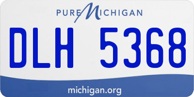 MI license plate DLH5368