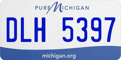 MI license plate DLH5397