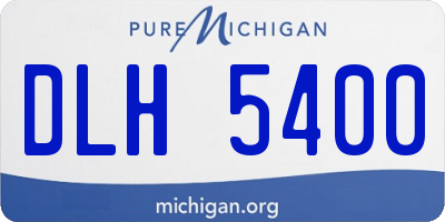 MI license plate DLH5400