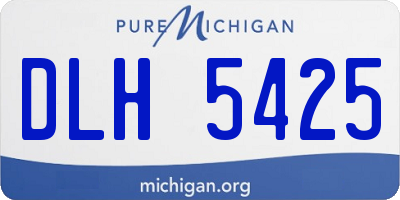 MI license plate DLH5425