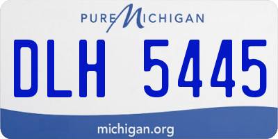 MI license plate DLH5445