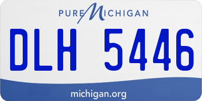 MI license plate DLH5446