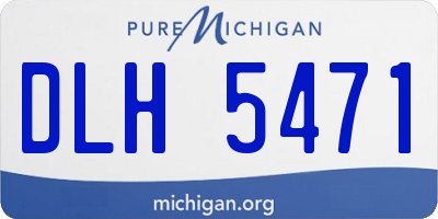 MI license plate DLH5471