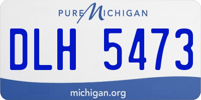 MI license plate DLH5473