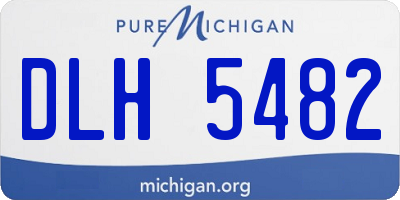 MI license plate DLH5482