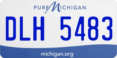 MI license plate DLH5483