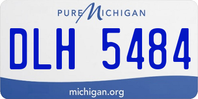 MI license plate DLH5484