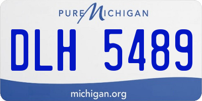MI license plate DLH5489