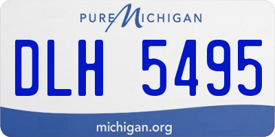 MI license plate DLH5495