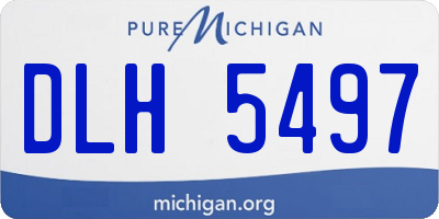 MI license plate DLH5497