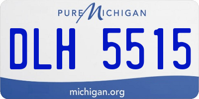 MI license plate DLH5515
