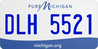 MI license plate DLH5521
